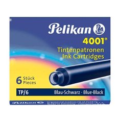 NABOJE ATRAMENTOWE NIEBIESKO-CZARNE PELIKAN - OPAKOWANIE 6 SZT.