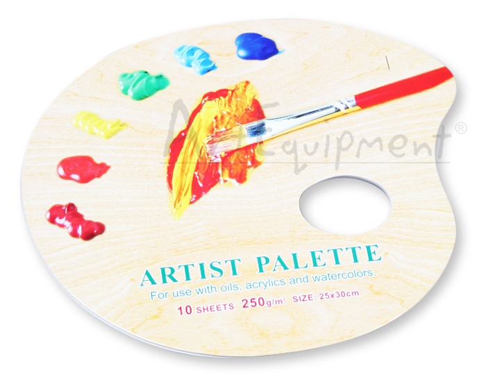 Paleta papierowa zrywalna owalna 10 arkuszy