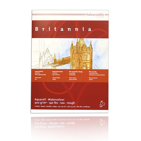HAHNEMUHLE BRITANNIA COLD PRESSED (drobnoziarnisty) 300g 70X100 100% CELULOZA