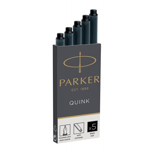 PARKER NABOJE ATRAMENTOWE CZARNE 5 SZT.