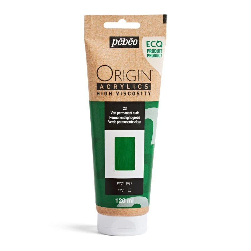 PEBEO ORIGIN ACRYLIC 120ML PERAMENT LIGHT GREEN 23 Farba akrylowa