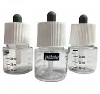 PEBEO SET 3 EMPTY GRADUATED BOTTLES - 3 butelki z pipetką