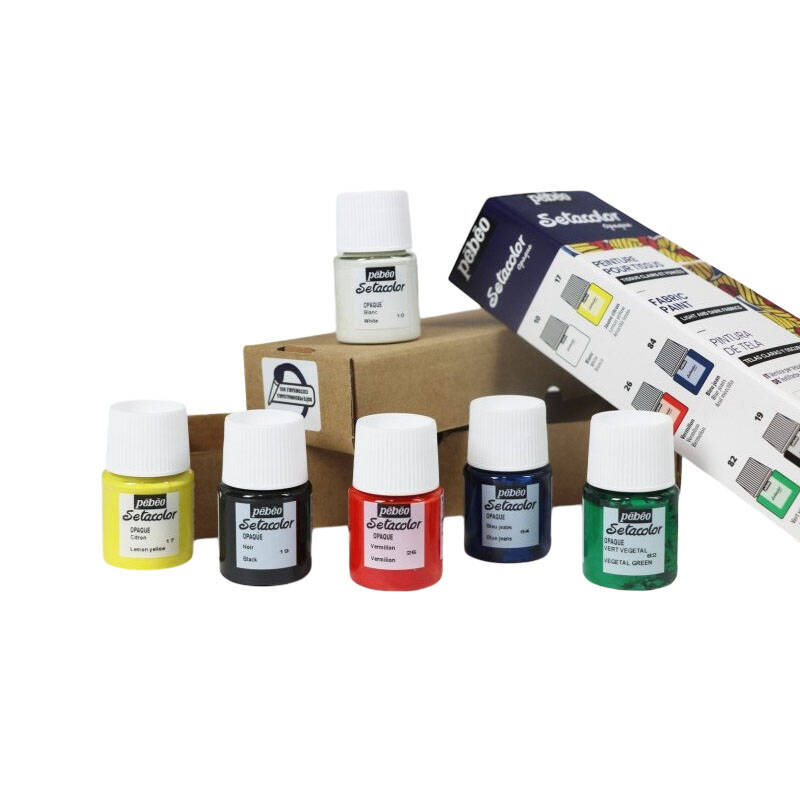 PEBEO SET INITIA SETACOLOR OPAQUE MATT ZESTAW FARB DO TKANIN 6X20ML