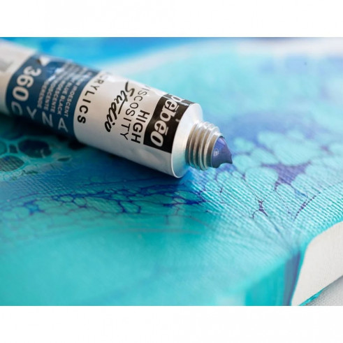 Pebeo zestaw farb akrylowych metalicznych Studio Dyna 20 ml