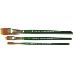 PĘDZEL NYLONOWY PŁASKI LEONHARDY 2083 1/2 do akwareli