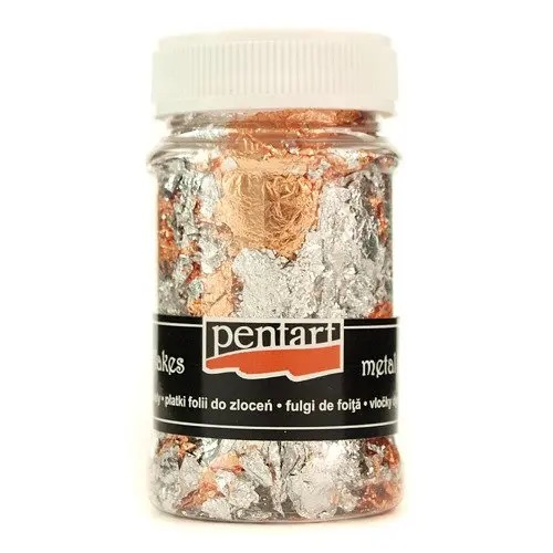 PENTART SZLAGMETAL PŁATKI 100ML MIX SREBRO/MIEDŹ