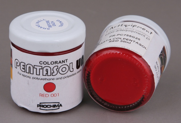 PENTASOL - Czerwona pasta do barwienia żywic 30ml