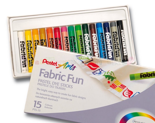 PENTEL FABRIC FUN - pastele do tkanin 15 kol.