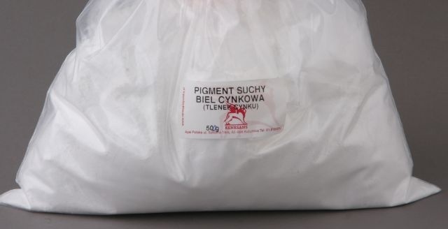 Pigment suchy - biel cynkowa 1000g