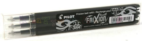 PILOT Frixion - wkłady 3 szt. czarne 0,7