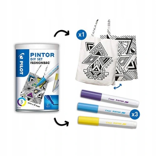 PILOT PINTOR FASHION BAG ZESTAW Z TOREBKĄ + 3 MARKERY