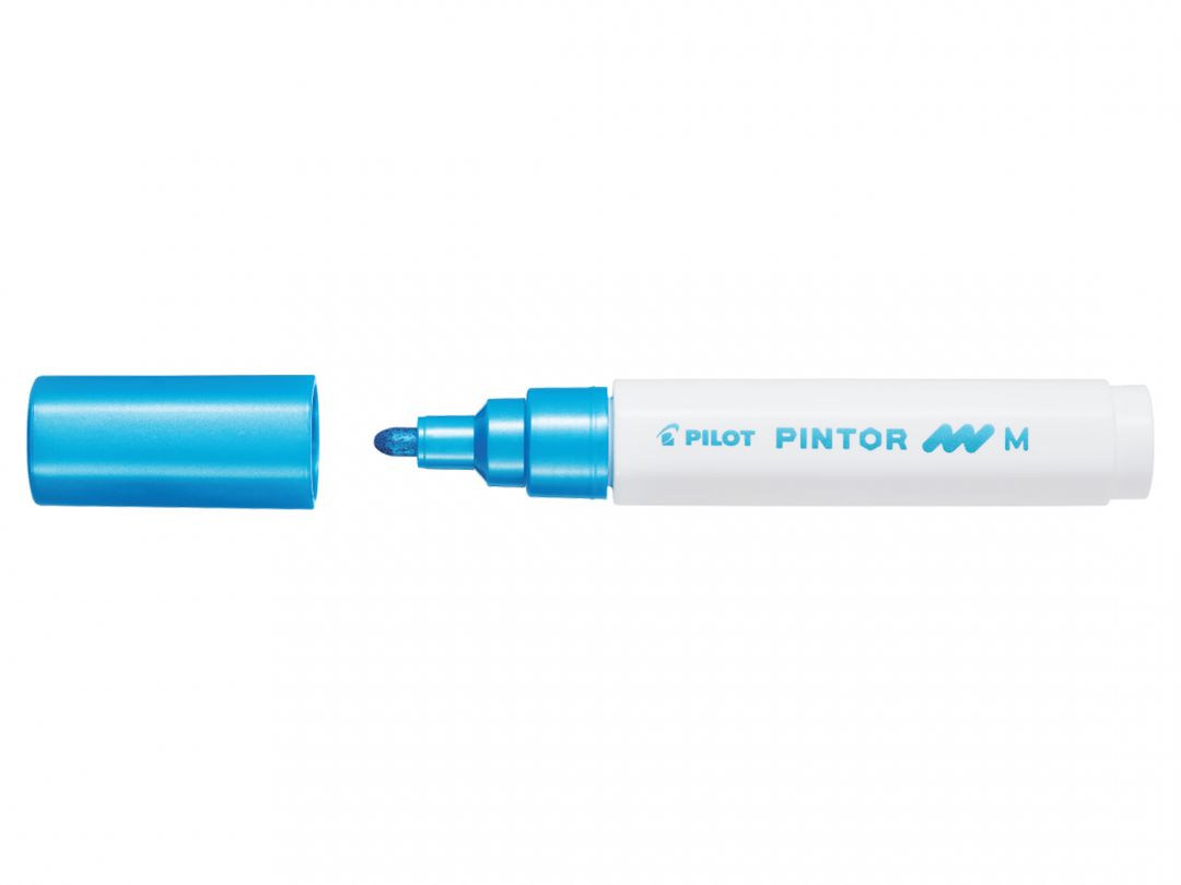 PILOT PINTOR M 1.4 mm - METALLIC BLUE - marker z farbą