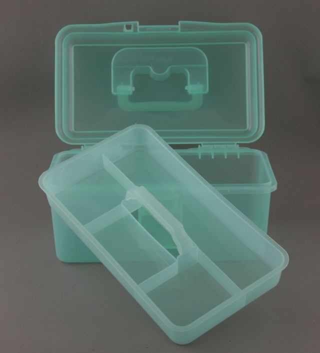 Plastikowa kasetka malarska podwójna ZIELONA