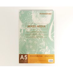 POTENTATE Mixed media blok A5, 200gsm, 20 ark. POTENTATE