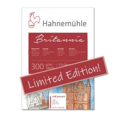 PROMOCJA Blok do akwareli HAHNEMUHLE BRITANNIA MATT 300G  17X24 25 ARK.