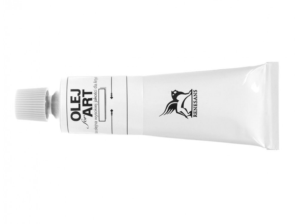 RENESANS OLEJ FOR ART 60ML 01 - BIEL CYNKOWA - farba olejna