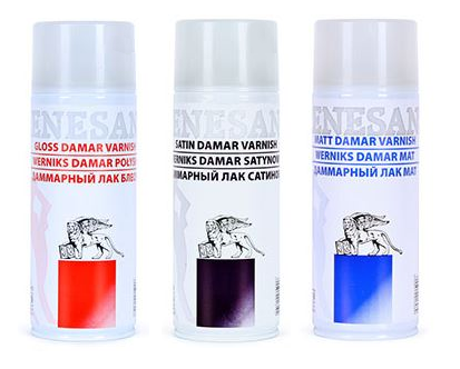 RENESANS WERNIKS DAMAROWY MATOWY W SPRAY\'U DO FARB OLEJNYCH