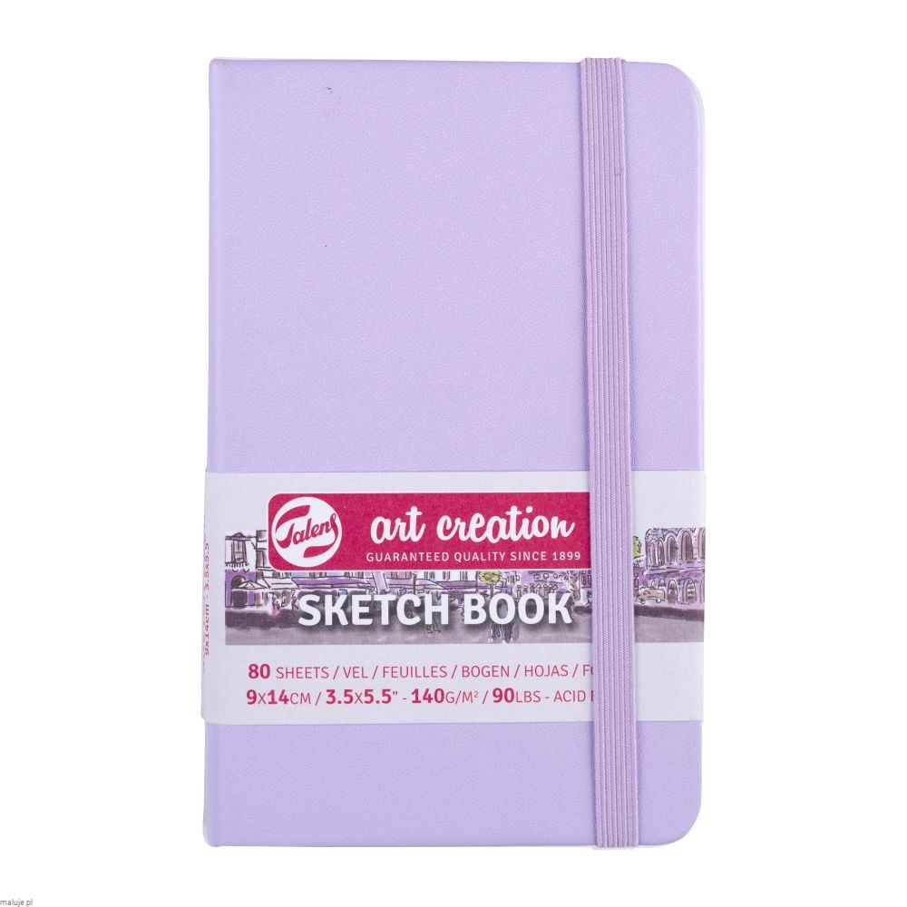 ROYAL TALENS ART CREATION SZKICOWNIK 13X21 CM, 140G, 80 ARK. PASTEL VIOLET
