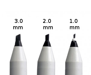 SAKURA CALLIGRAPHY PEN 3.0 BLACK - cienkopis z tuszem
