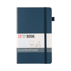 SAKURA NOTATNIK W KRATKĘ 13X21 DEEP INDIGO