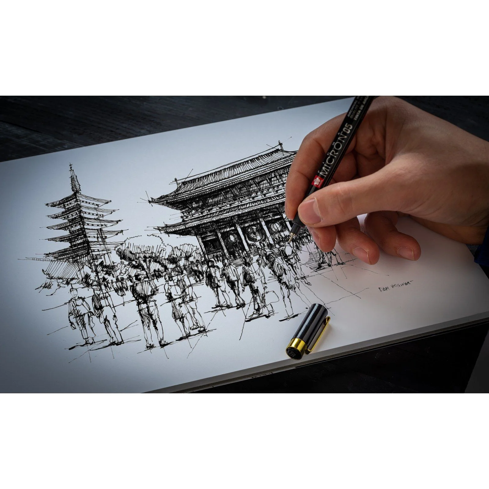 SAKURA PIGMA MICRON set 3 sztuki w etui