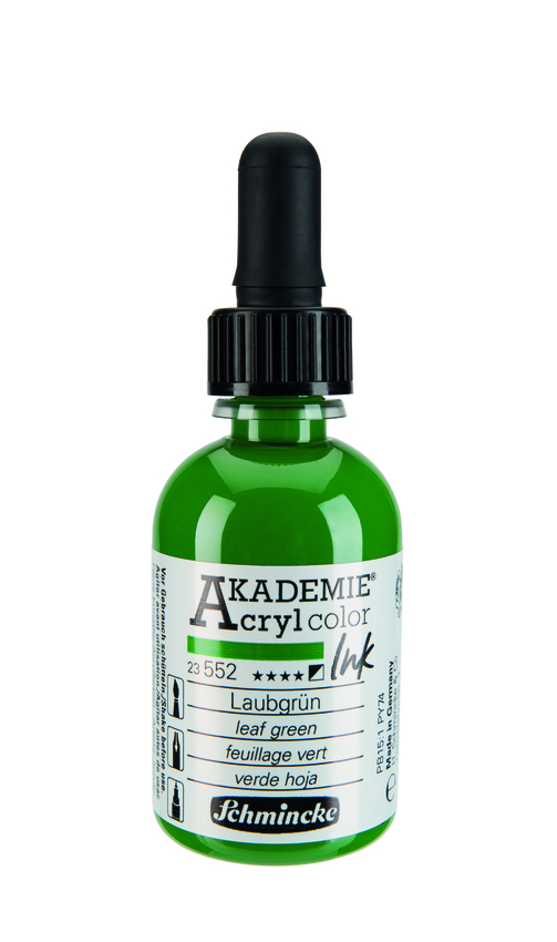 SCHMINCKE AKADEMIE ACRYL INK 50 ML- 552 LEAF GREEN