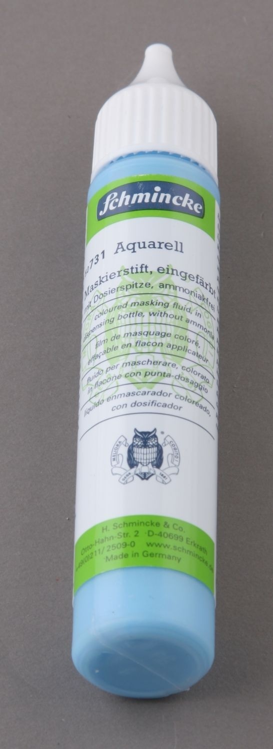 Schmincke Aquarell Maskerstift NIEBIESKI - PŁYN MASKUJĄCY 25 ML