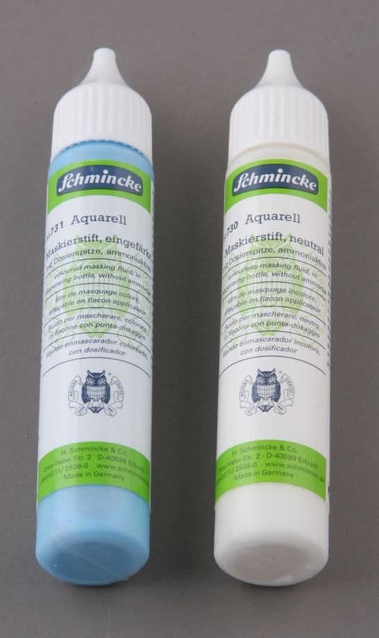 Schmincke Aquarell Maskerstift NIEBIESKI - PŁYN MASKUJĄCY 25 ML