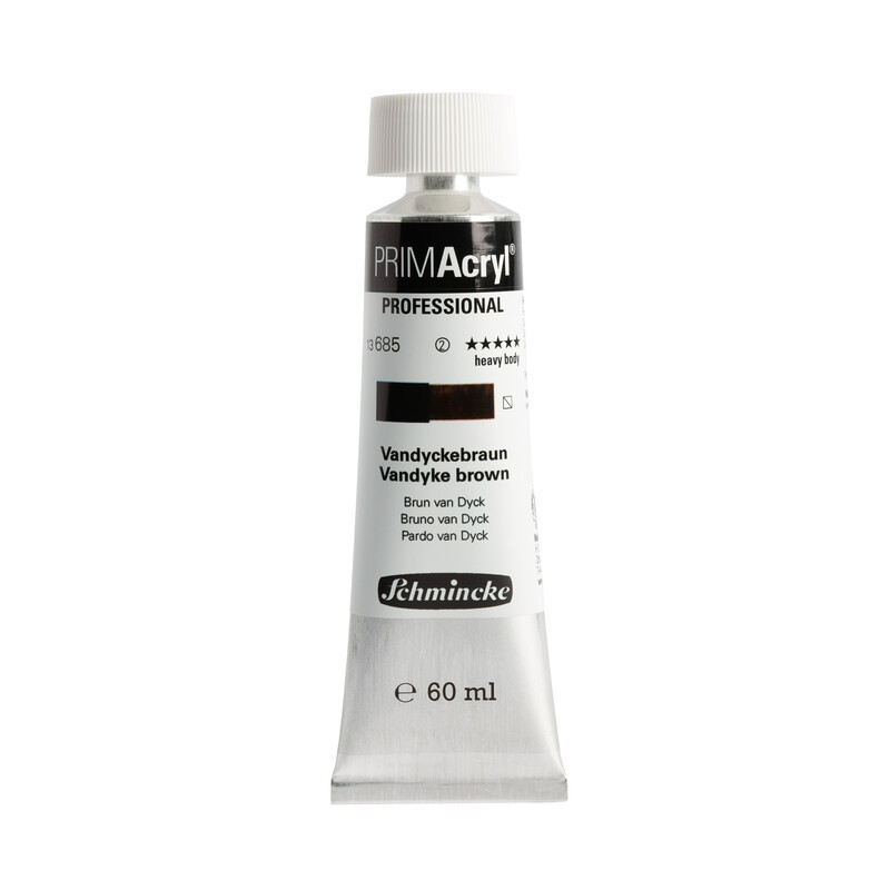 SCHMINCKE PRIMACRYL 60ML 685 - VANDYKE BROWN - farba akrylowa