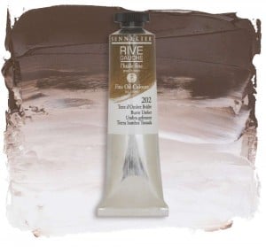 SENNELIER RIVE GAUCHE 200ML 202 BURNT UMBER - farba olejna szybkoschnąca