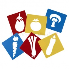 SZABLONY - WARZYWA - 6szt