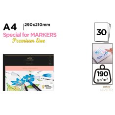 SZKICOWNIK DO MARKERÓW A4 190g ARTIX