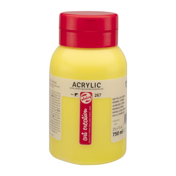 TALENS ART CREATION 750ML 267 - AZO YELLOW LEMON - farba akrylowa