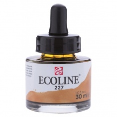 TALENS ECOLINE 30 ml 227- YELLOW OCHRE - koncentrat farby wodnej w pojemniku z pipetą