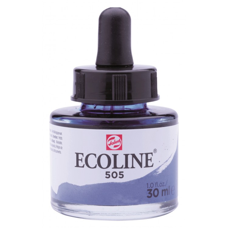 TALENS ECOLINE 30 ml 505 - ULTRAMARINE LIGHT - koncentrat farby wodnej w pojemniku z pipetą