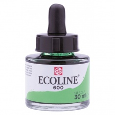 TALENS ECOLINE 30 ml 600 - GREEN - koncentrat farby wodnej w pojemniku z pipetą