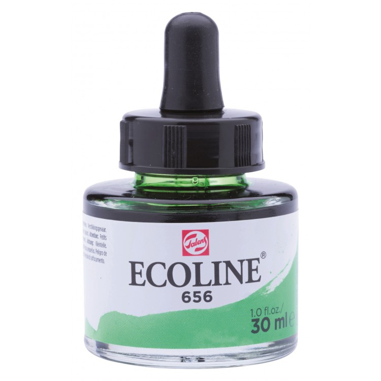 TALENS ECOLINE 30 ml 656 - FOREST GREEN - koncentrat farby wodnej w pojemniku z pipetą