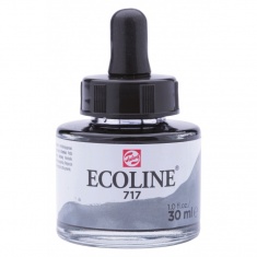TALENS ECOLINE 30 ml 717 - COLD GREY - koncentrat farby wodnej w pojemniku z pipetą