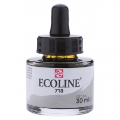 TALENS ECOLINE 30 ml 718 - WARM GREY - koncentrat farby wodnej w pojemniku z pipetą