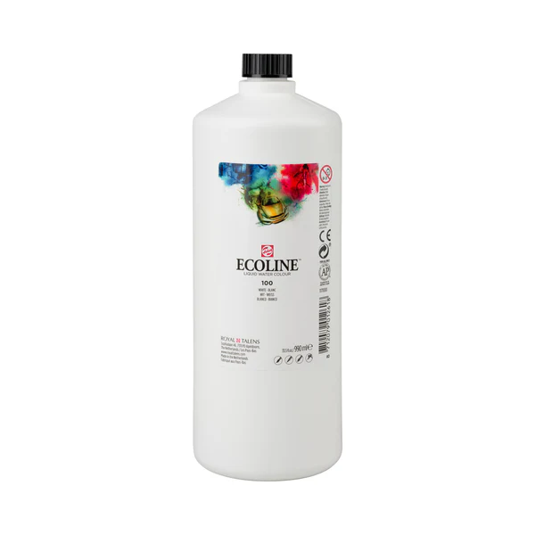 TALENS ECOLINE WHITE 990 ML - KONCENTRAT FARBY WODNEJ W BUTELCE