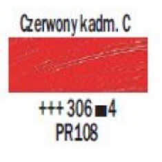 TALENS REMBRANDT 40ML 306 - CADMIUM RED DEEP - farba olejna