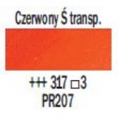 TALENS REMBRANDT 40ML 317 - TRANSPARENT RED MEDIUM - farba olejna