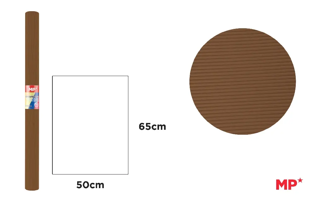 TEKTURA FALISTA BRĄZOWA 50X65CM 280G