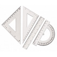 TETIS KOMPLET GEOMETRYCZNY 15CM 4 ELEMENTY
