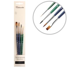 Tintoretto Pędzle do Tuszowania na Blistrze 4 szt.