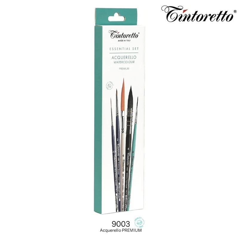 Tintoretto Zestaw Essential Akwarela PREMIUM 9003 komplet 5 pędzli