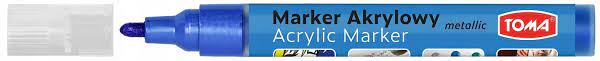 TOMA MARKER AKRYLOWY METALICZNY JASNONIEBIESKI 4MM