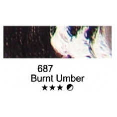 Tuba 50ml farby olejnej Marie's 687 BURNT UMBER