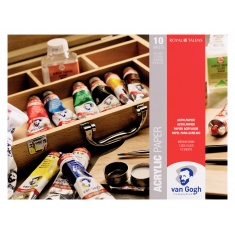 VAN GOGH PAPIER DO FARB AKRYLOWYCH 370G 24X32 10 ARK.