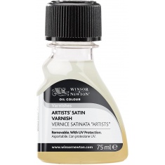 W&N SATIN VARNISH 75ML - WERNIKS SATYNOWY DO FARB OLEJNYCH I AKRYLOWYCH